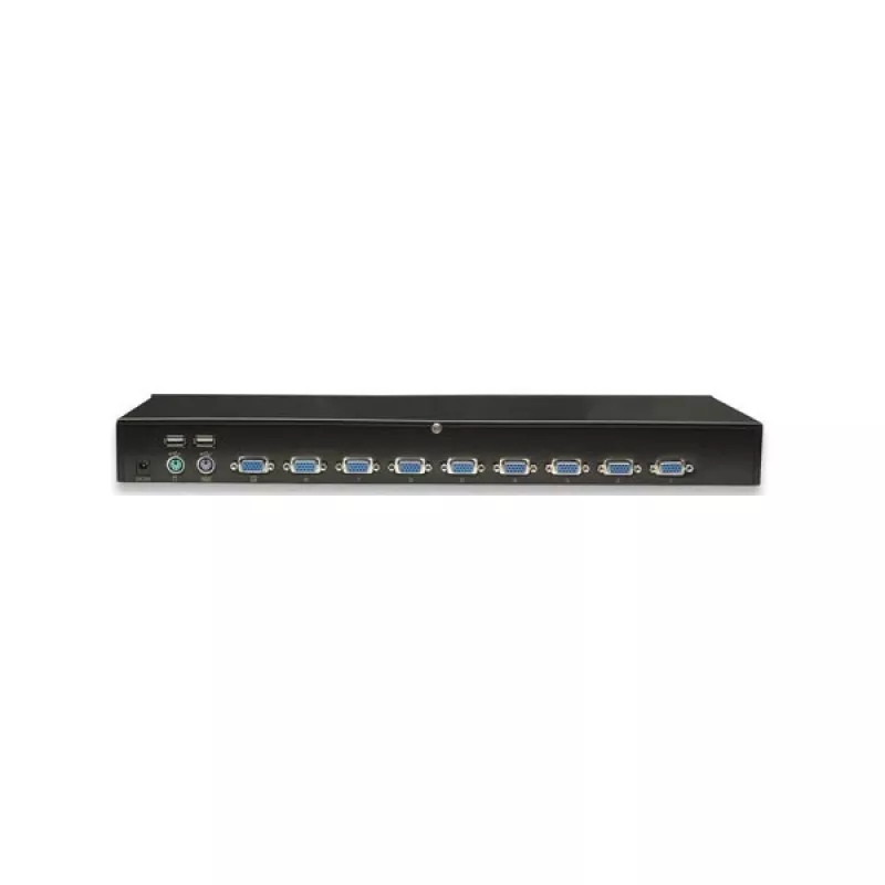 Intellinet 8-pordiline riiulisse paigaldatav KVM-lüliti, Combo USB + PS/2, ekraanikuva, kaablid kaasas (Euro 2-pin pistik)