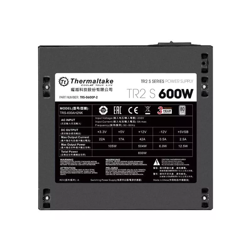 Toiteplokk Thermaltake TRS-600AH2NK 600 W