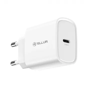 Seinalaadija Tellur TLL151421 20W USB-C PD kiirlaadimine telefonidele ja tahvelarvutitele