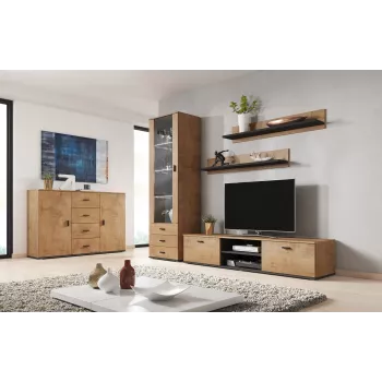 Cama living room sideboard UNI lefkas oak/Must