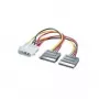 ROLINE Y-Adapter kaabel 4 pol. HDD / 2x SATA (11.03.1050)