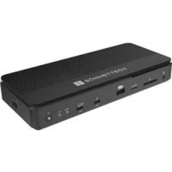 Sonnet Echo 13 Thunderbolt 5 SSD dokk, juhtmega, must, 140 W toiteedastus
