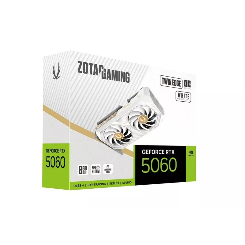 Videokaart Zotac GAMING GeForce RTX 5060 Twin Edge OC White Edition 8GB GDDR7