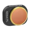 Filtrikomplekt Sunnylife DJI Mini 4 Pro jaoks — neutraaltihedus- ja polarisatsioonifilter, 4 läätse (ND8, ND16, ND32, ND64)