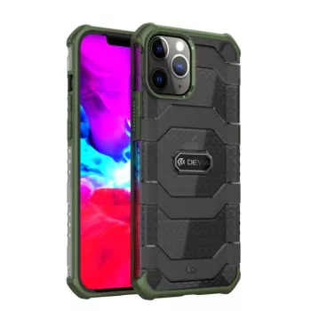Kaitsev löögikindel ümbris Devia Vanguard iPhone 12 Pro Maxile, roheline