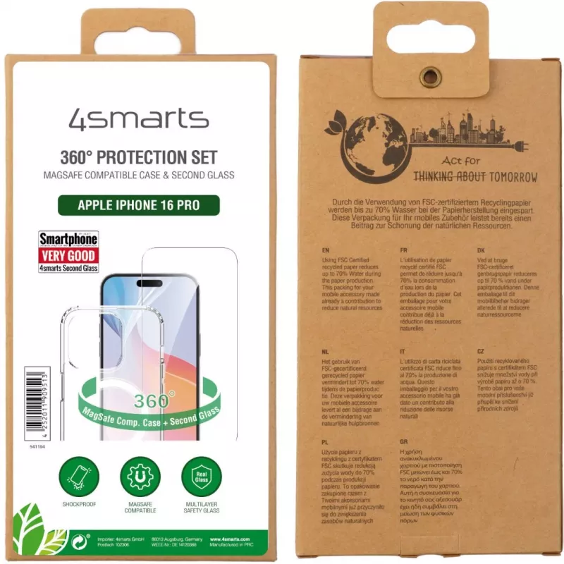 Ümbris 4smarts iPhone 16 Pro 16 cm (6.3 tolli) Läbipaistev