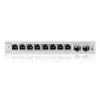 Juhitav L2 Gigabit-lüliti Zyxel GS1200-10v3 — 8x Gigabit (10/100/1000), 20 Gbit/s, MAC 4000, lauaarvuti, hall