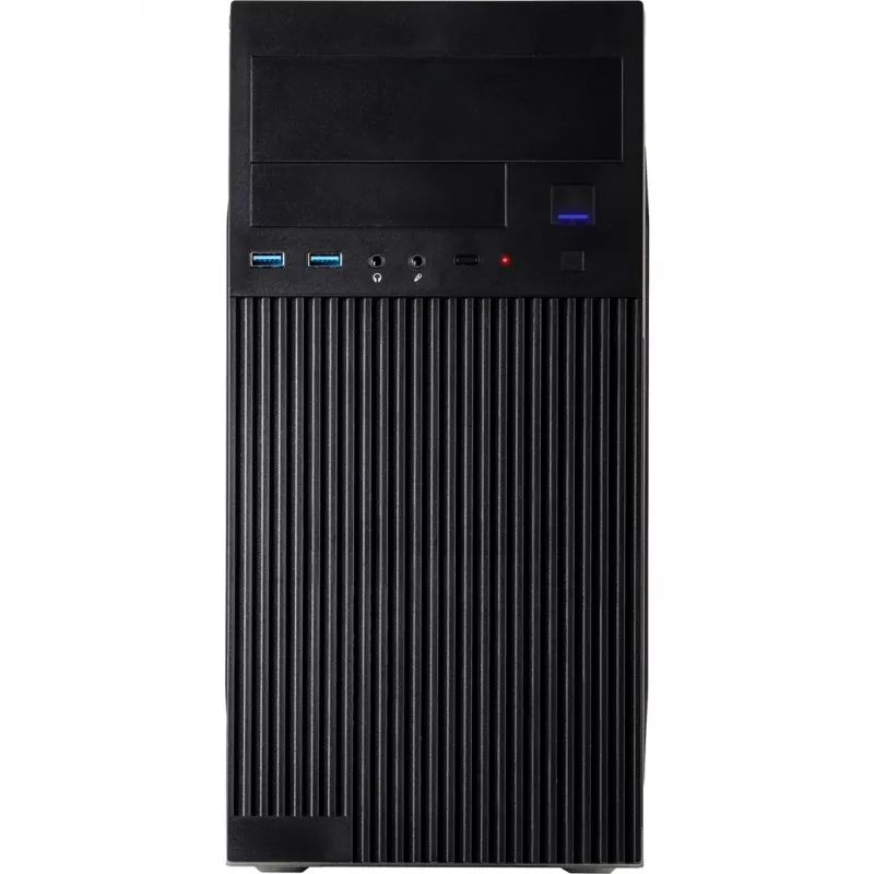 Arvutikorpus INTER-TECH IT-6521 sirge, ATX, must