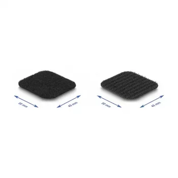 DeLOCK takjakinnitus lindil isekleepuv 45 x 50 mm pikkus 5 m must