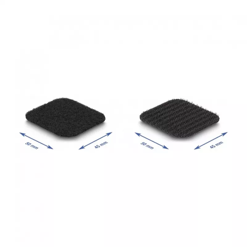 DeLOCK takjakinnitus lindil isekleepuv 45 x 50 mm pikkus 5 m must