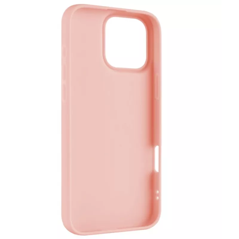 Kaitsev tagakate FIXED Apple iPhone 16 Pro Max jaoks, kummeeritud viimistlus, roosa