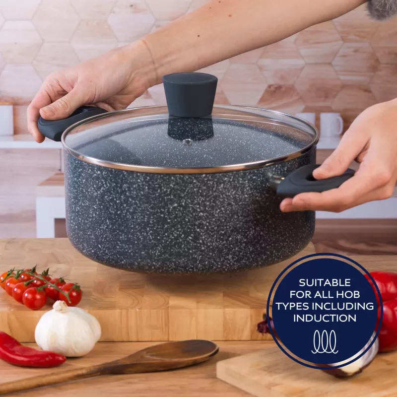 Pannikomplekt Russell Hobbs RH02818EU7, 5-osaline kivist köögitarvikute komplekt