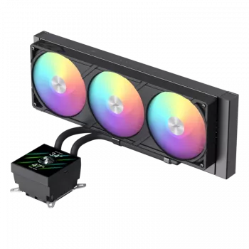 Gamemax CPU vedelikjahuti | GLACIER 360 LCD BK | Intel, AMD