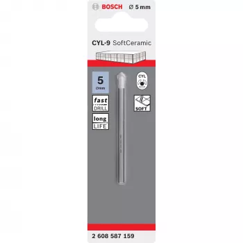 Puuritera Bosch CYL-9, 5 mm läbimõõt, 70 mm pikkus, ühekaupa