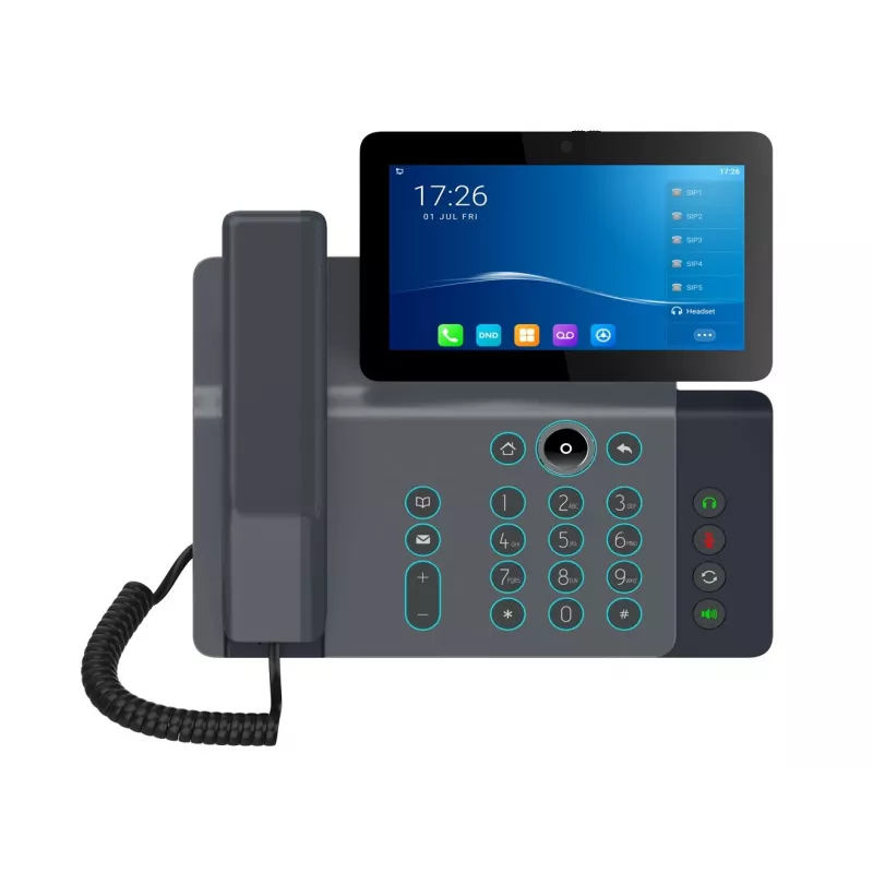 Fanvil V67 IP-telefon must 20 liini LCD Wi-Fi