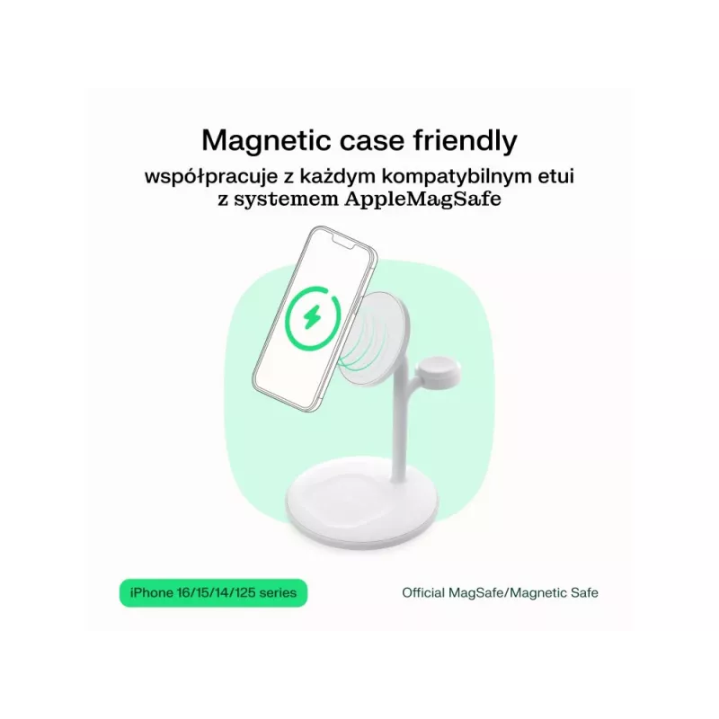 Green Cell MSST-GC-3IN1-B mobiilseadme laadija Kõrvaklapid, Peakomplekt, Nutitelefon, Nutikell Must Juhtmevaba laadimine Auto