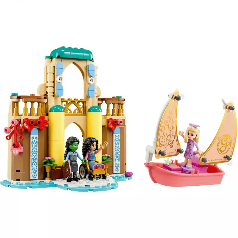 Konstruktsioonimänguasi LEGO komplekt 75681 koos Wickedi, Glinda, Elphaba, Nessarose ja Shizi Ülikooli minifiguuridega