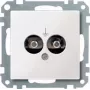 Pistikupesa Merten 290419 valge