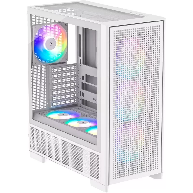 PC-korpus Silentware Air 2000 A-RGB Valge — mid-tower koos A-RGB valgustusega (AIR2000Valge)