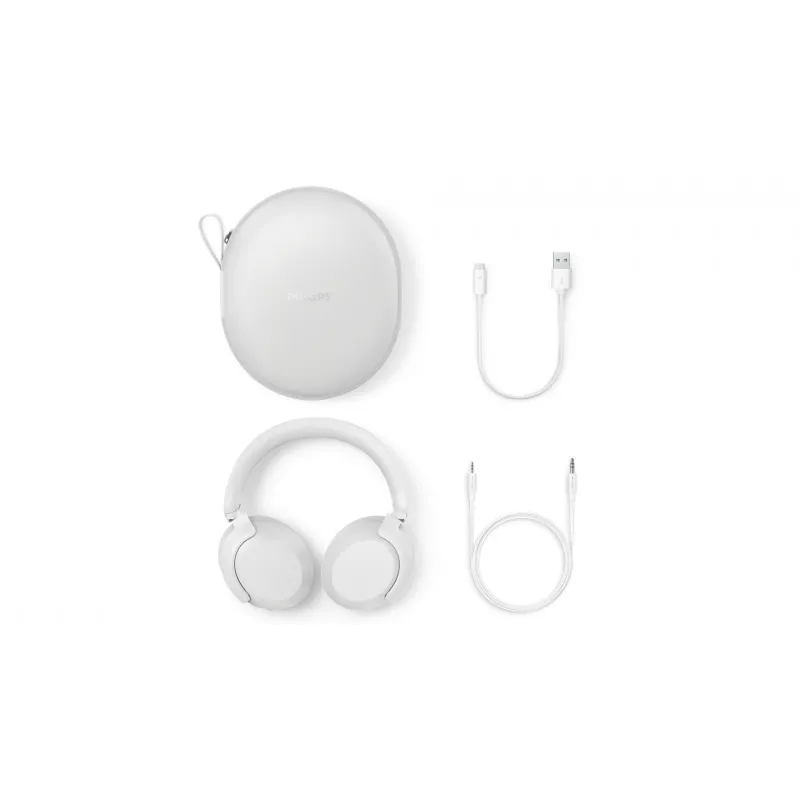 Philips TAH8000EWT/00 kõrvaklapid/peakomplekt Juhtmevaba Peapael Kõned/Muusika USB USB-C Bluetooth Valge