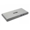 Eaton Tripp Lite USB-C dokk, kolmekordne ekraan - 4K HDMI/DisplayPort, VGA, USB 3.2 Gen 1, USB-A/USB-C jaotur, GbE, 100W PD laadimine, rahvusvahelised toitekaablid - dokkimisjaam - USB-C