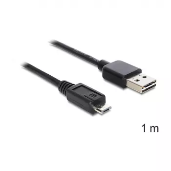 USB-kaabel DeLOCK EASY-USB 2.0-A USB 2.0 micro-B 1m
