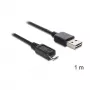 USB-kaabel DeLOCK EASY-USB 2.0-A USB 2.0 micro-B 1m