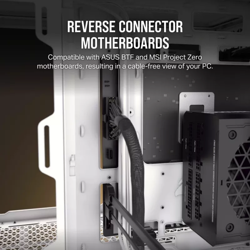 Corsair 2500D AIRFLOW Micro ATX kahekambriline arvutikorpus – valge CC-9011264-WW