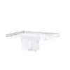 Seinale kinnitatav riiul Leifheit Telegant 30 Protect Valge, laius 720 mm, sügavus 370 mm, 3 m nöör