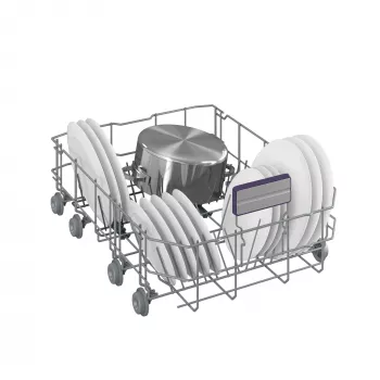 BEKO vabalt seisev nõudepesumasin BDFS26120WQ, energiaklass E, laius 45 cm, 6 programmi, inverter-mootor, kolmas sahtel, valge