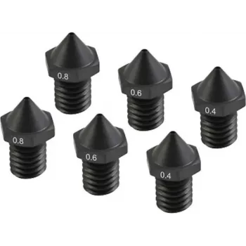 3D-printeri karastatud düüsid Flashforge C3P komplekt 0,4 mm / 0,6 mm / 0,8 mm