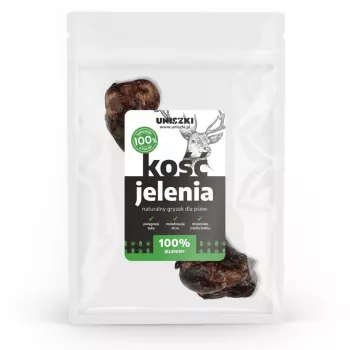 UNISZKI Deer Bone Medium koerte närimiskondi — loomulik üksik närimiskont keskmistele koertele 10–25 kg, teraviljavaba, gluteenivaba, säilitusainetevaba, kotike