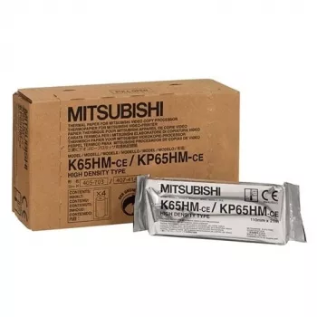 Mitsubishi Electric K65HM-CE / KP65HM-CE 110 mm x 20m Thermorolle High Density termopaber