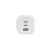 Dicota toiteplokk - kompaktne, GaN - 65 W - 5 A - PD 3.0 - 3 väljundporti (2 x USB-C, USB)