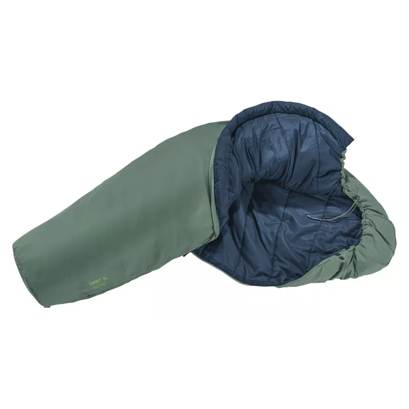 Muumiakujuline magamiskott DEUTER Orbit SL +5°C / 41°F — 750 mm laius, 480 mm sügavus, Ripstop PES, roheline