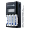 Akulaadija everActive NC450B — 4-elemendiline AAA-laadija, 110/230 V vahelduvvool, must