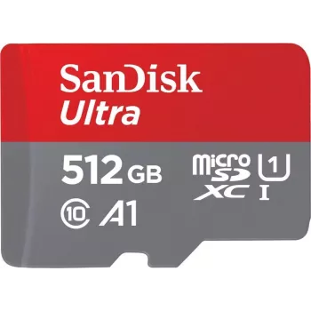 SanDisk microSDHC Ultra 512GB (UHS-1/Cl.10/100MB/s) + adapter, tahvelarvuti (00215485)