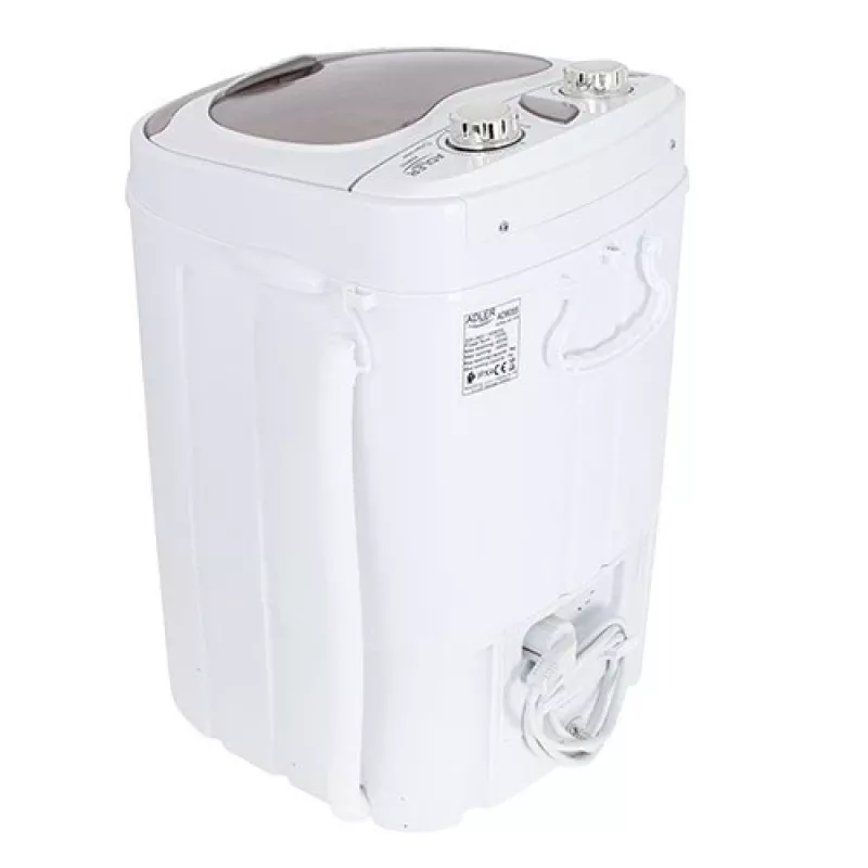 Pealtlaetav pesumasin Adler AD 8055, kaasaskantav 3 kg mahutavusega, kreemjas, pöördnuppjuhtimine, 150 W