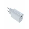 Universal charger 2x3A USB C + USB A Võimsus Delivery Valge