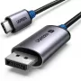 USB-C–DisplayPort-kaabel UGREEN 1 m — USB-C (isane) DisplayPortile (isane), sirged pistikud, must