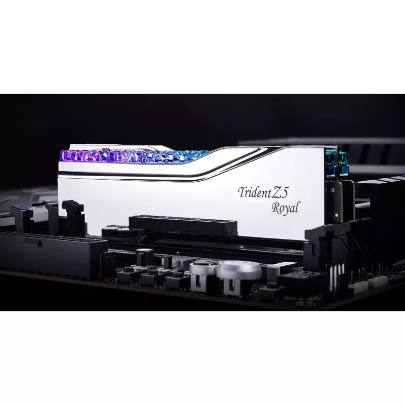 DIMM 48 GB DDR5-7200 (2x 24 GB) Dual-Kit, Memory Silver, F5-7200J3646F24GX2-TR5S, Trident Z5 Royal, INTEL XMP