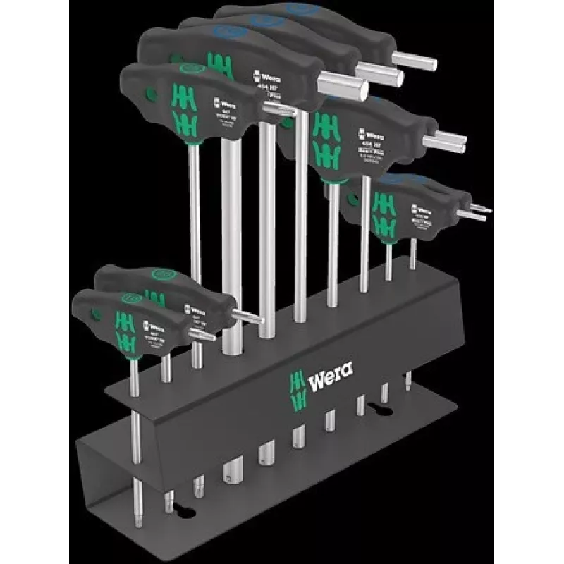 Wera Bicycle Set 6 T-käepidemega võtmekomplekt, 10 tk, hoiukarbis (05004174001)