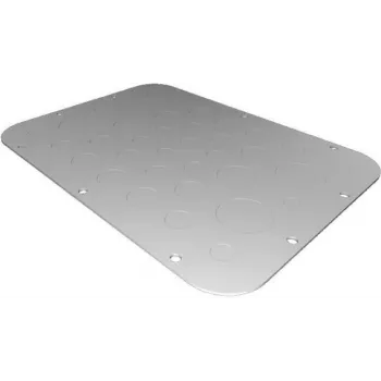 Rack plate Rittal AX 2575.100 — teras, helehall, 301×221 mm