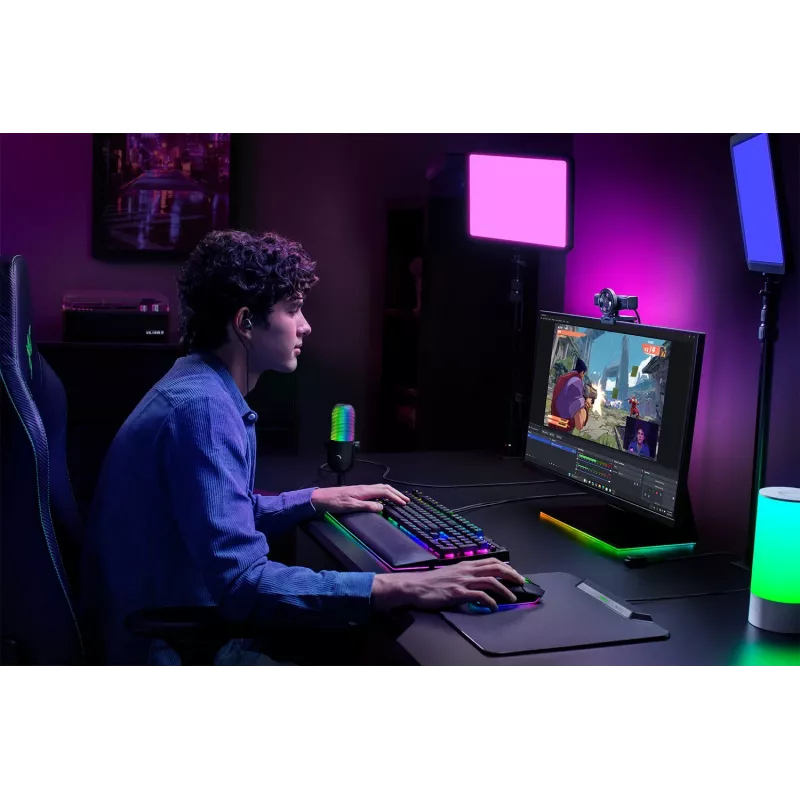 Razer | Veebikaamera | Kiyo V2 | MJPEG kuni 4K 30 FPS, 1080p 60 FPS, YUY2 kuni 4K 15 FPS, 1080p 60 FPS, NV12 kuni 4K 20 FPS, 1080p 60 FPS