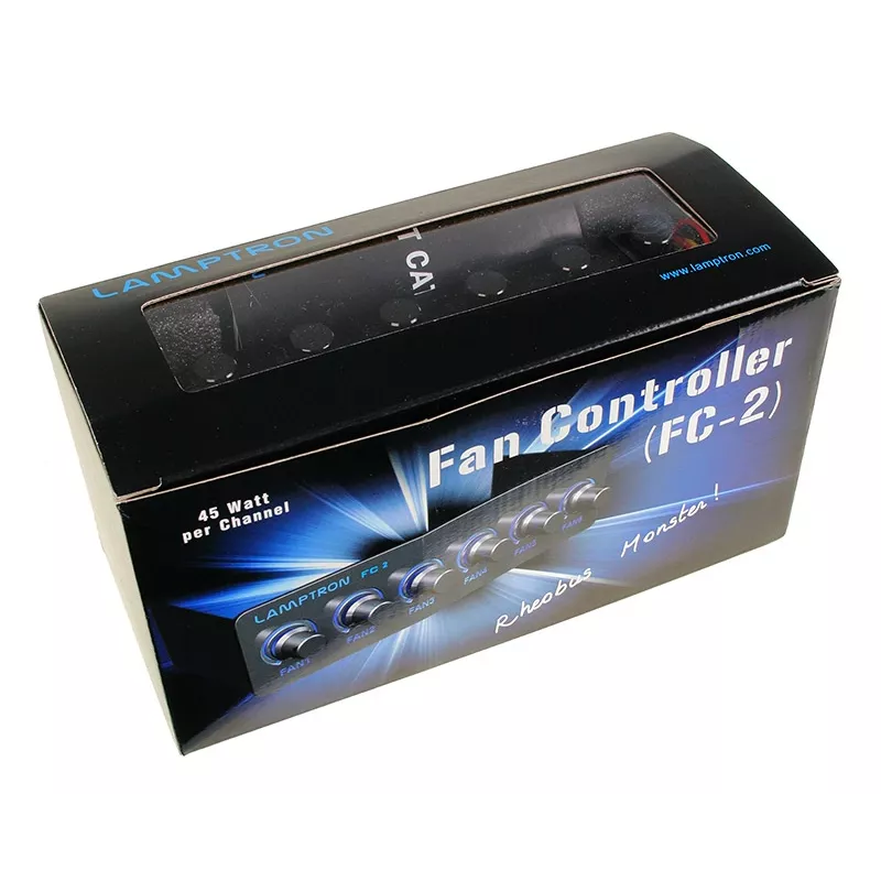 Ventilaatori kontroller Lamptron FC2 4-kanaliga 30 W (PWM/pingereguleerimine arvuti jahutusventilaatoritele)