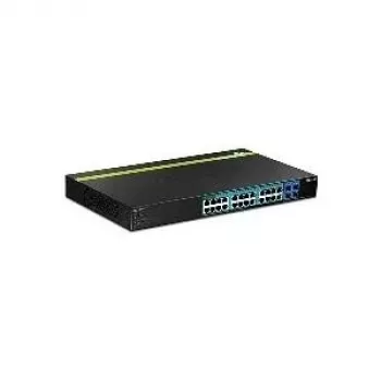 TRENDnet TPE TPE-2840WS 28-pordiline Gigabit Web Smart PoE+ lüliti - Lüliti - Hallatav - 4 x 10/100/1000 (PoE+) + 20 x 10/100/1000 (PoE) + 4 x SFP - Lauapealne, rackile paigaldatav - PoE+