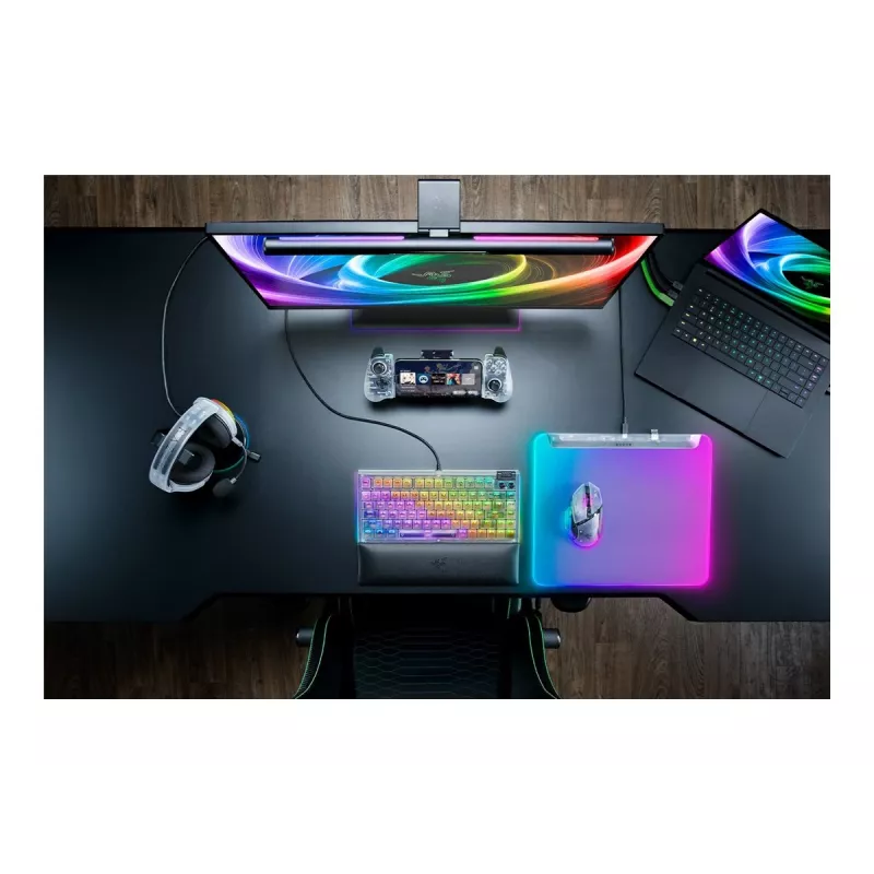 Mänguhiire matt Razer Firefly V2 Pro Valge — RGB taustvalgustusega, USB toitega, libisemiskindel alus