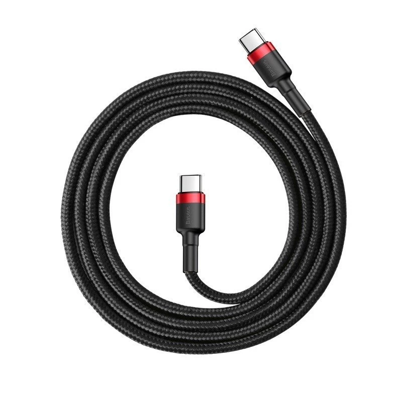 USB-C-USB-C kaabel Baseus CATKLF-G91 1 m, USB C pistikud, 0,48 Gbit/s, Must
