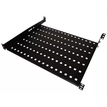 Alantec SA-P-19-1U-650-4-C-02 19-tolline 1U fikseeritud riiul, 650 mm sügavus, 4-punktiline kinnitus, must
