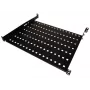 Alantec SA-P-19-1U-650-4-C-02 19-tolline 1U fikseeritud riiul, 650 mm sügavus, 4-punktiline kinnitus, must